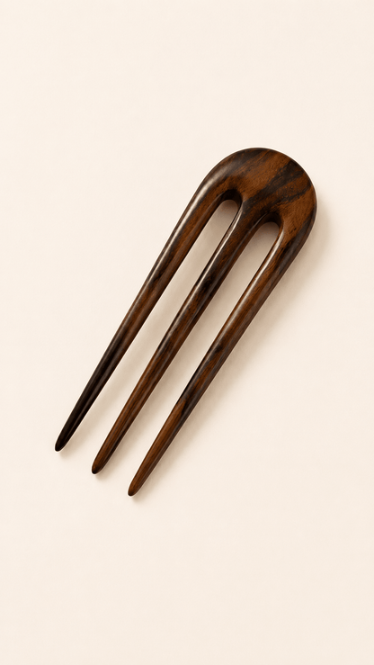 Dewi Wooden Hair Fork in Rosewood | Nomad Amara