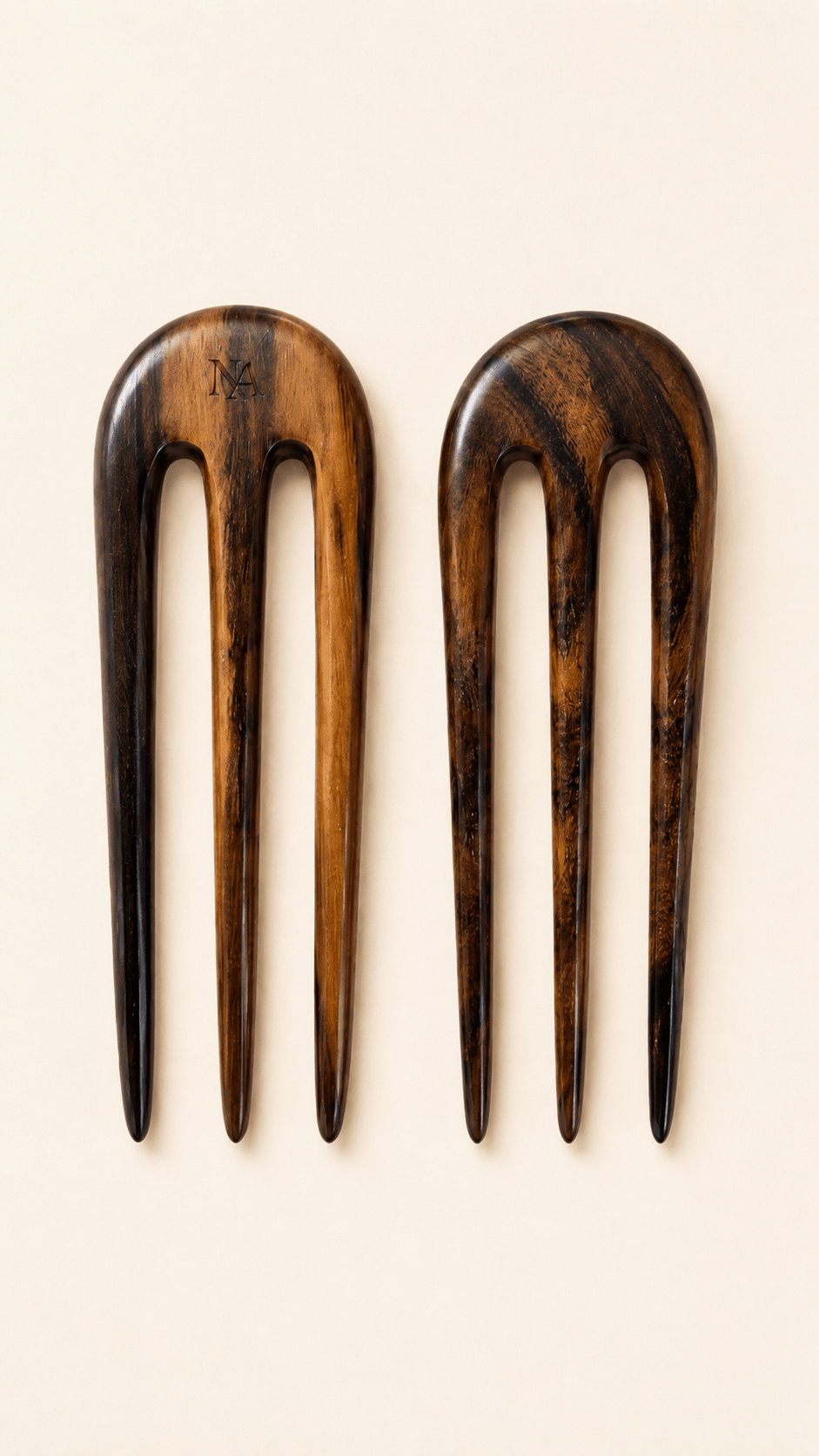 Dewi Wooden Hair Fork in Rosewood | Nomad Amara