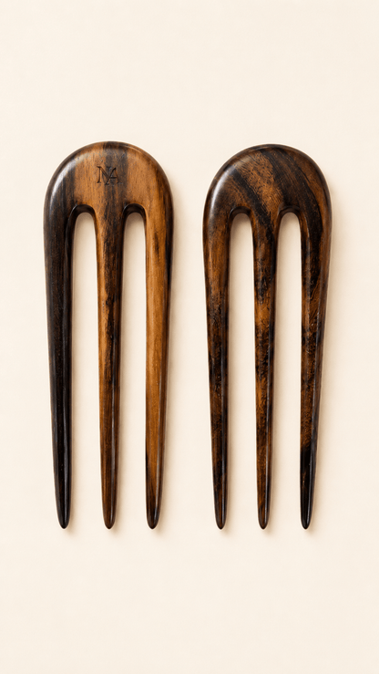 Dewi Wooden Hair Fork in Rosewood | Nomad Amara