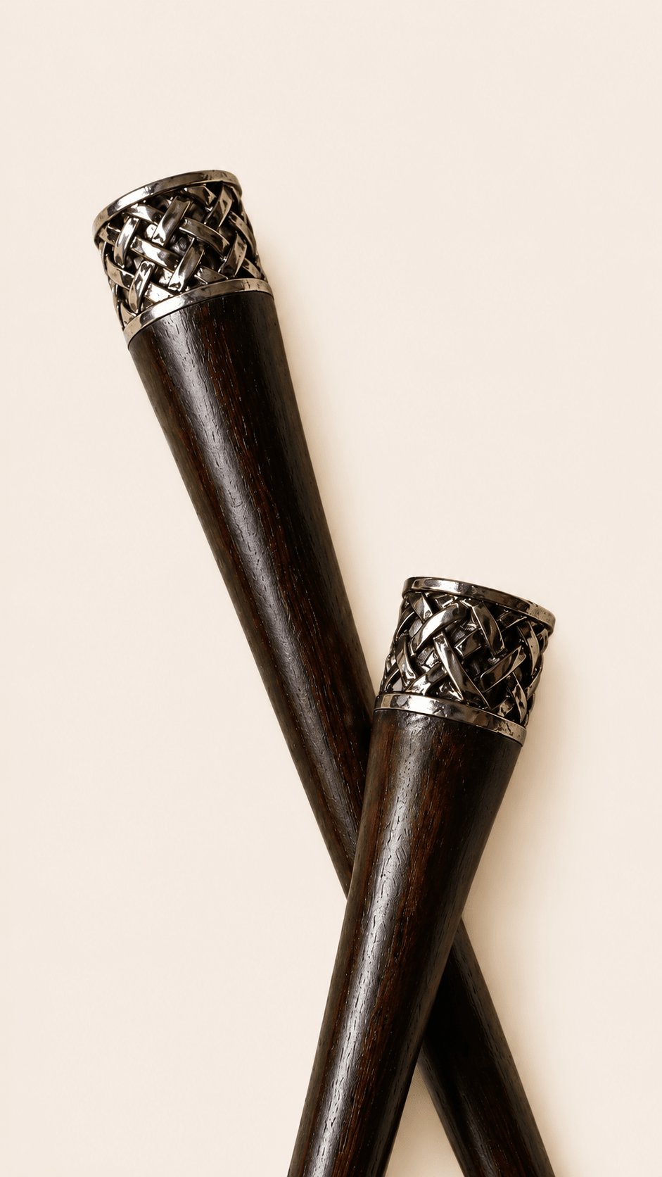 Interlaced Crown Rosewood Hair Stick | Timeless Hair Rituals | Nomad Amara