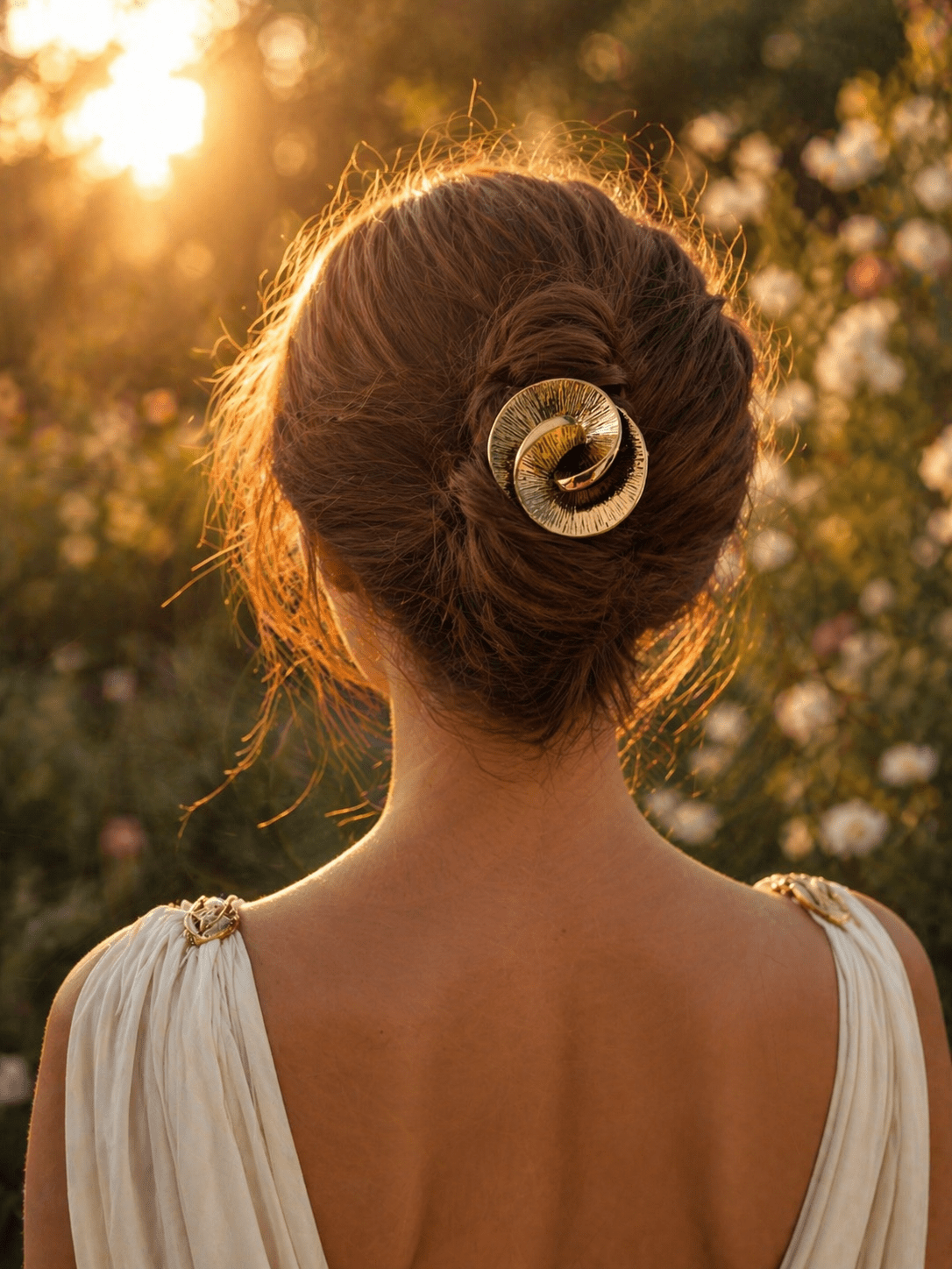 Iris Dimensional Gold French Pin | Nomad Amara