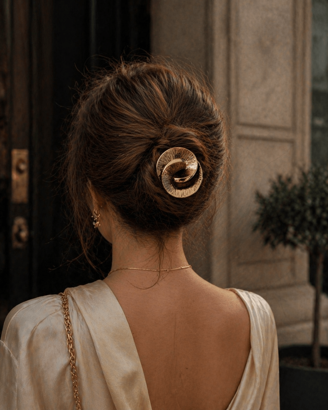 Iris Dimensional Gold French Pin | Nomad Amara