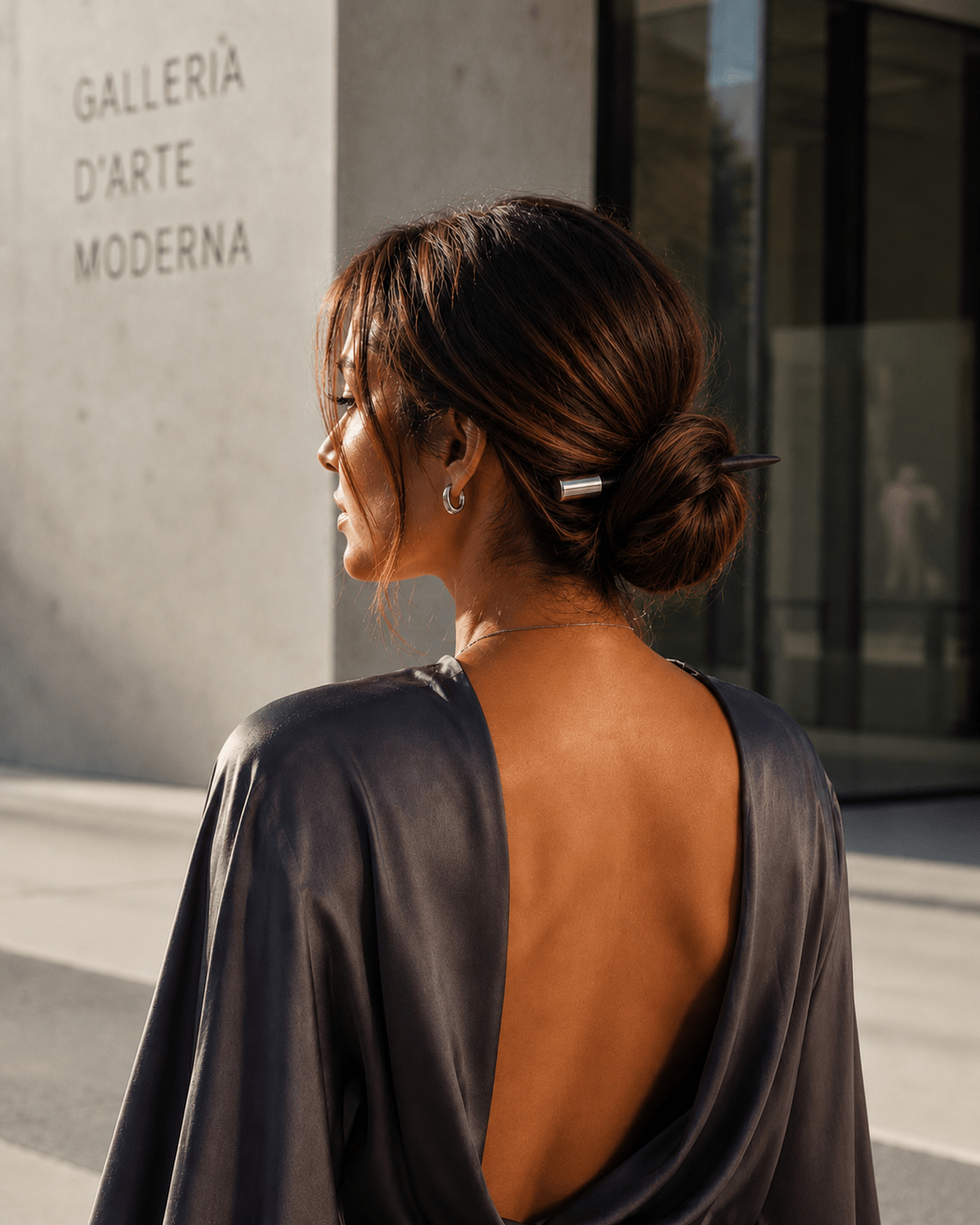 Milan Minimalist Hair Stick | Rosewood & Solid Brass | Nomad Amara | Nomad Amara