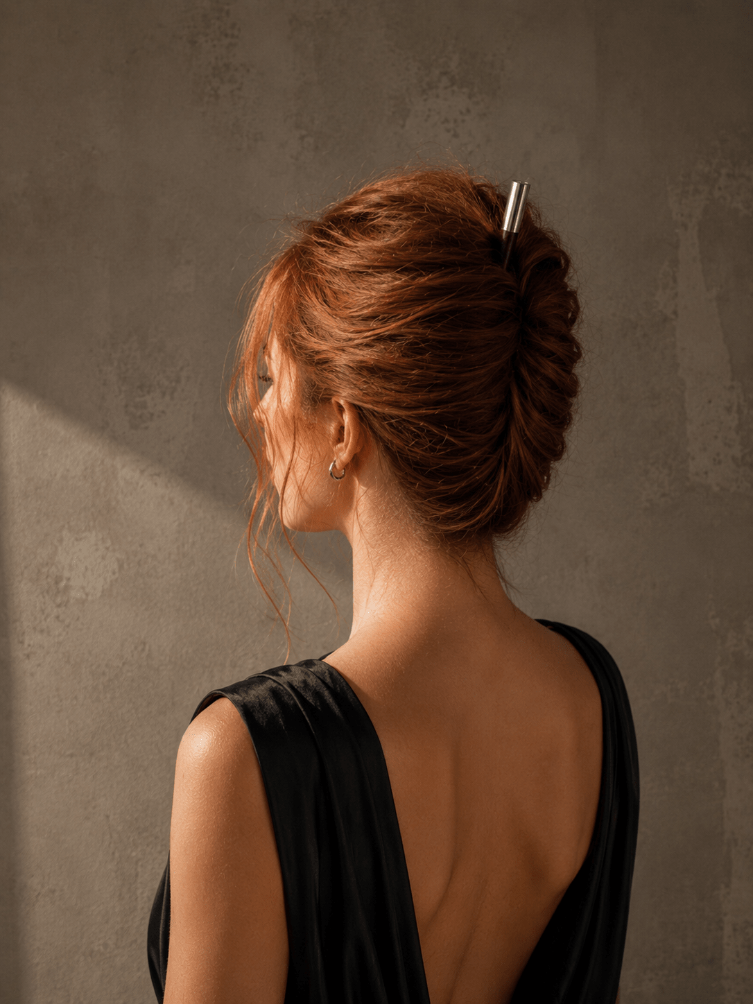 Milan Minimalist Hair Stick | Rosewood & Solid Brass | Nomad Amara | Nomad Amara