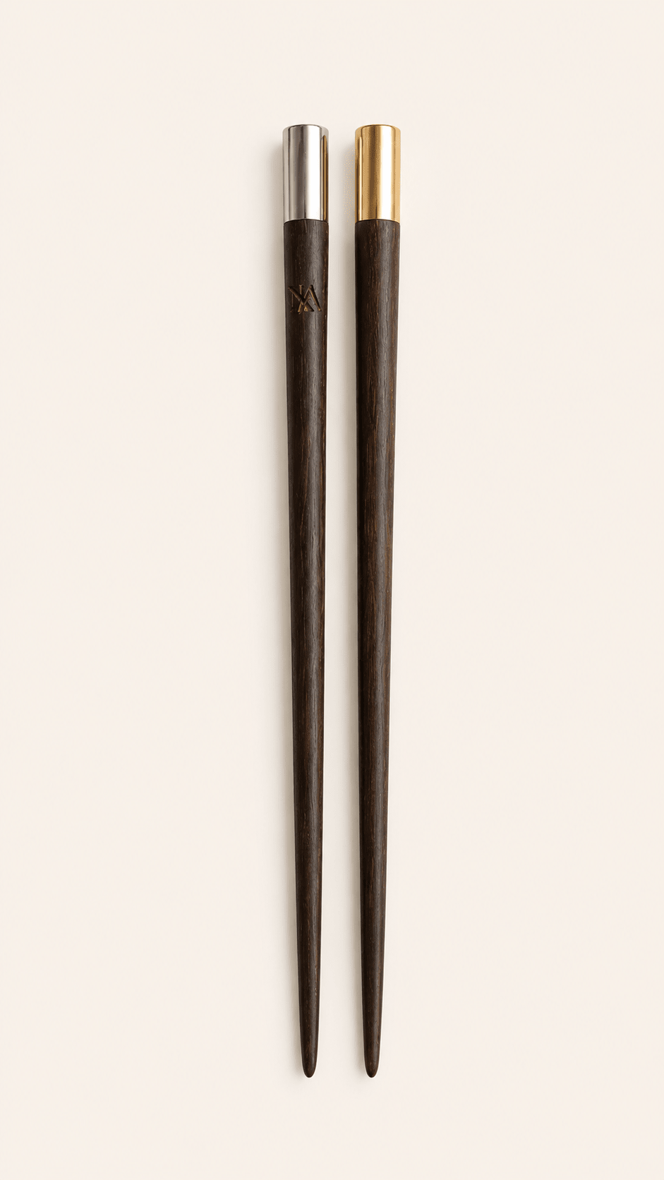 Momoa Men’s Wooden Hair Stick | Rosewood & Alpaca Silver Man Bun | Nomad Amara