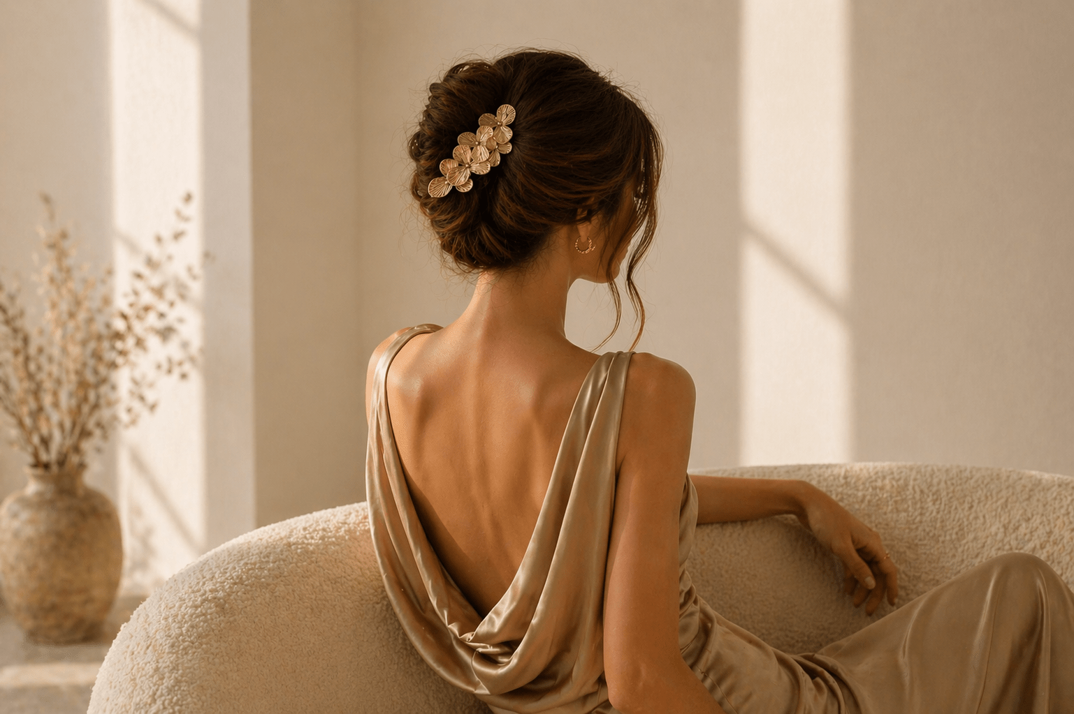 Nenet Petal Gold Hair Fork | Nomad Amara