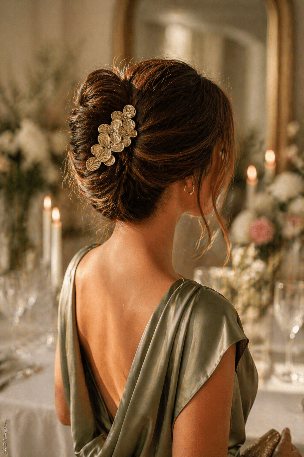 Nenet Petal Gold Hair Fork | Nomad Amara