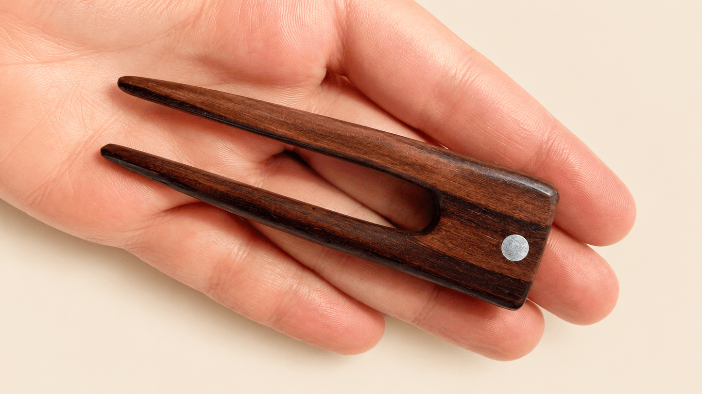 Orion | Mini French Pin in Rosewood with Stainless Steel | Nomad Amara