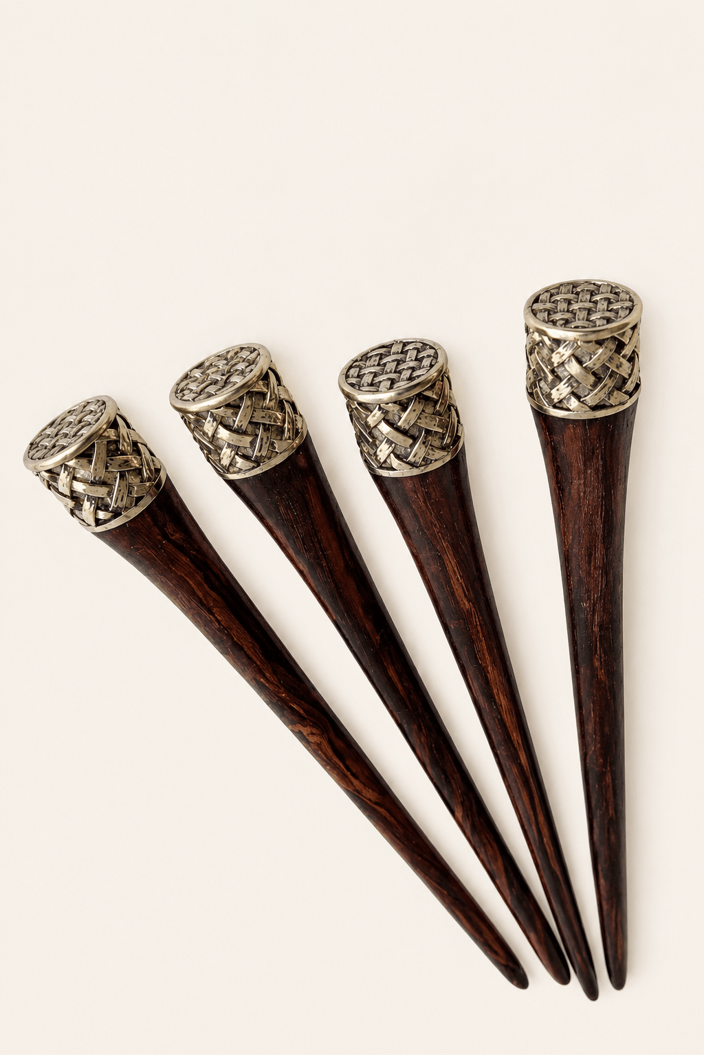 Ragnar Viking Hair Stick for Men | Alpaca Silver Man Bun Pin | Nomad Amara