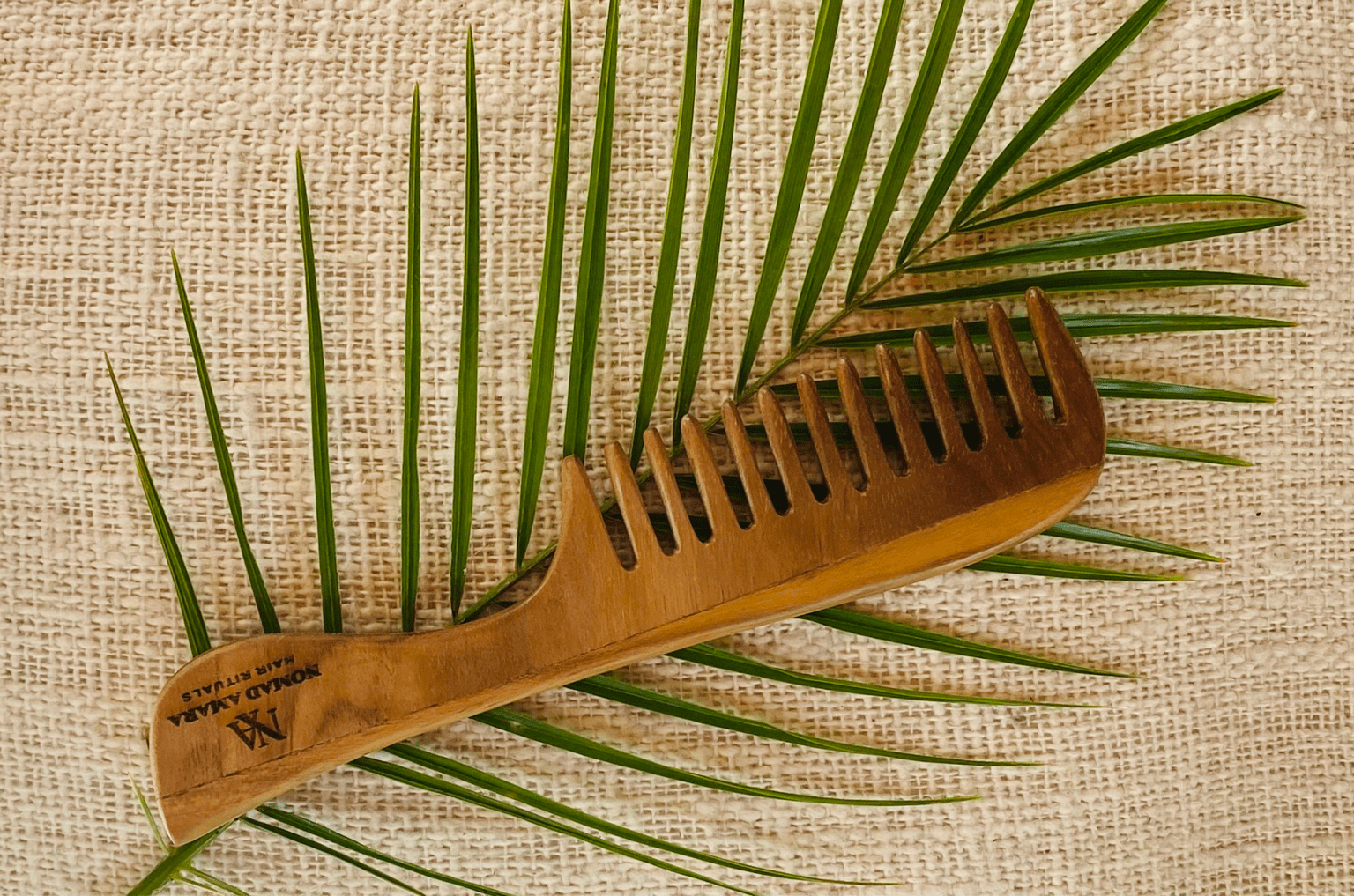 The Linear Teak Wood Comb | Timeless Hair Rituals | Nomad Amara