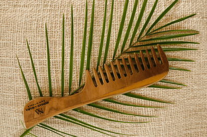 The Linear Teak Wood Comb | Timeless Hair Rituals | Nomad Amara