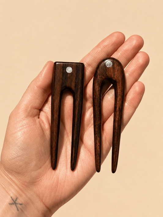The Minimalist Petite Wooden Hair Fork | Timeless Hair Rituals | Nomad Amara