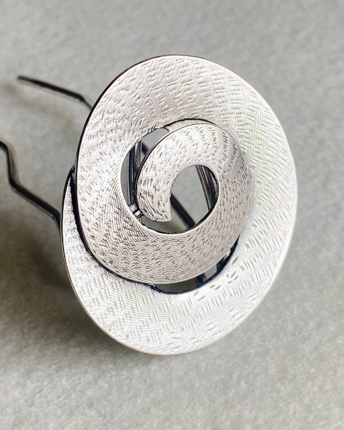 The Silver Eclipse Disc Metal French Pin | Nomad Amara