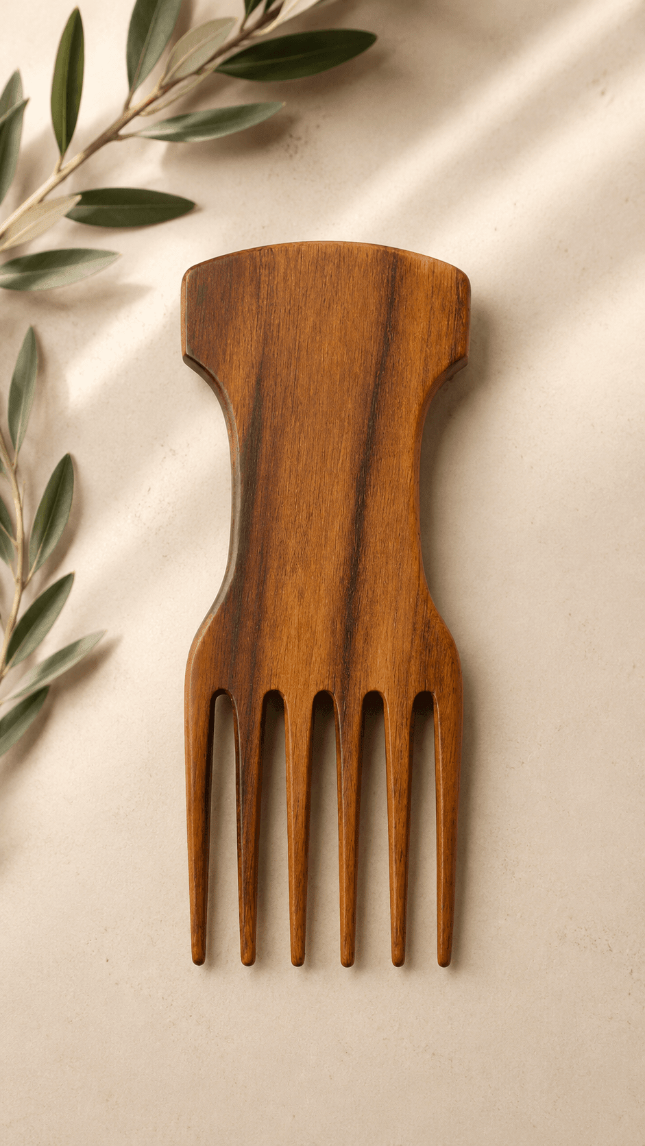 The Volumizing Root Teak Wood Comb | Timeless Hair Rituals | Nomad Amara