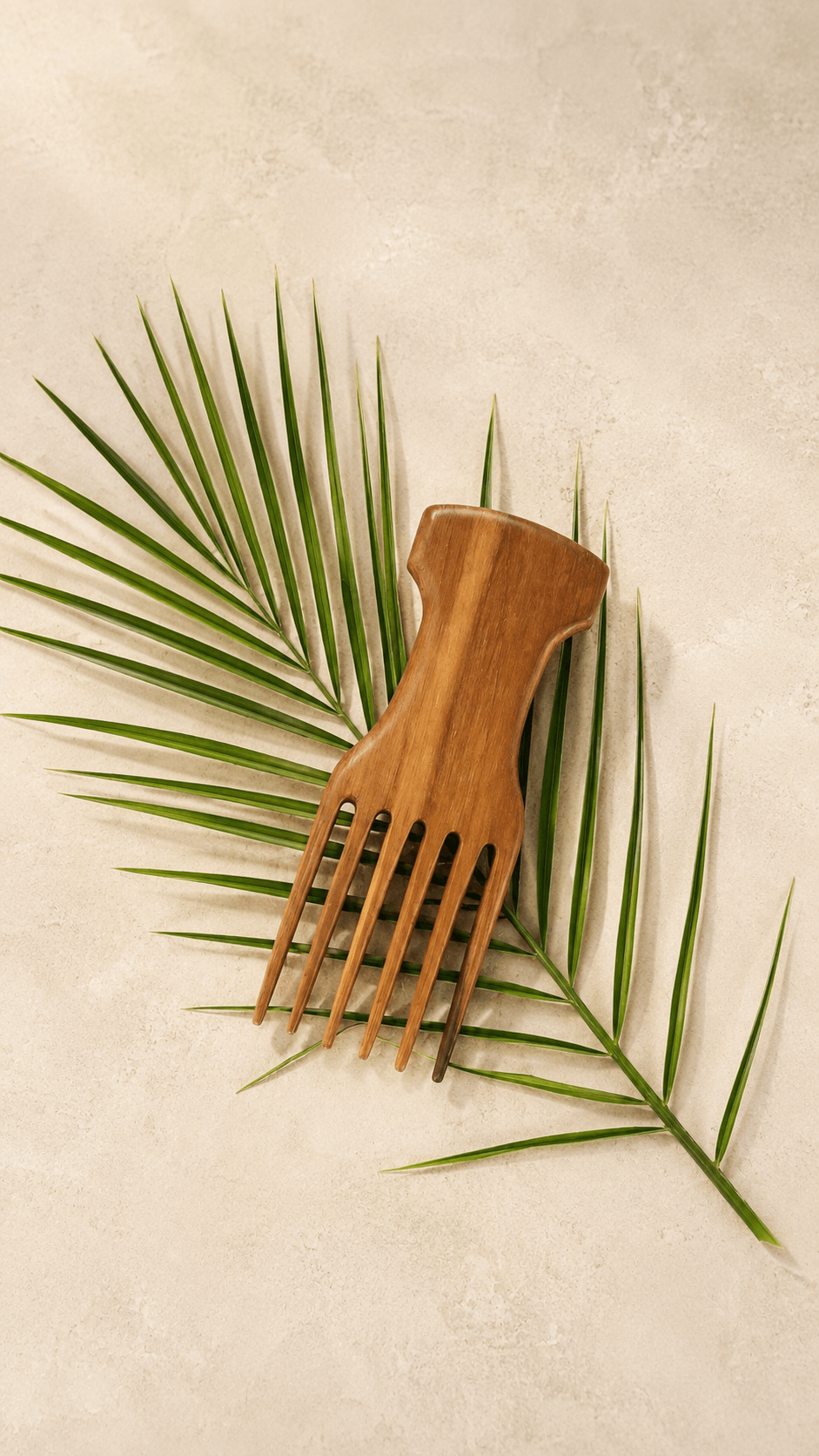 The Volumizing Root Teak Wood Comb | Timeless Hair Rituals | Nomad Amara
