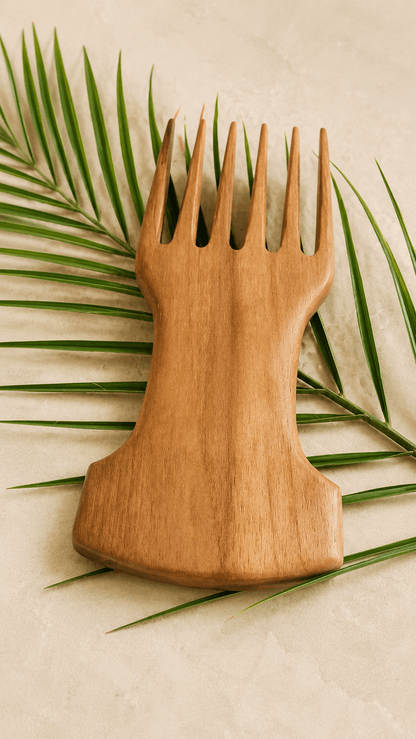 The Volumizing Root Teak Wood Comb | Timeless Hair Rituals | Nomad Amara