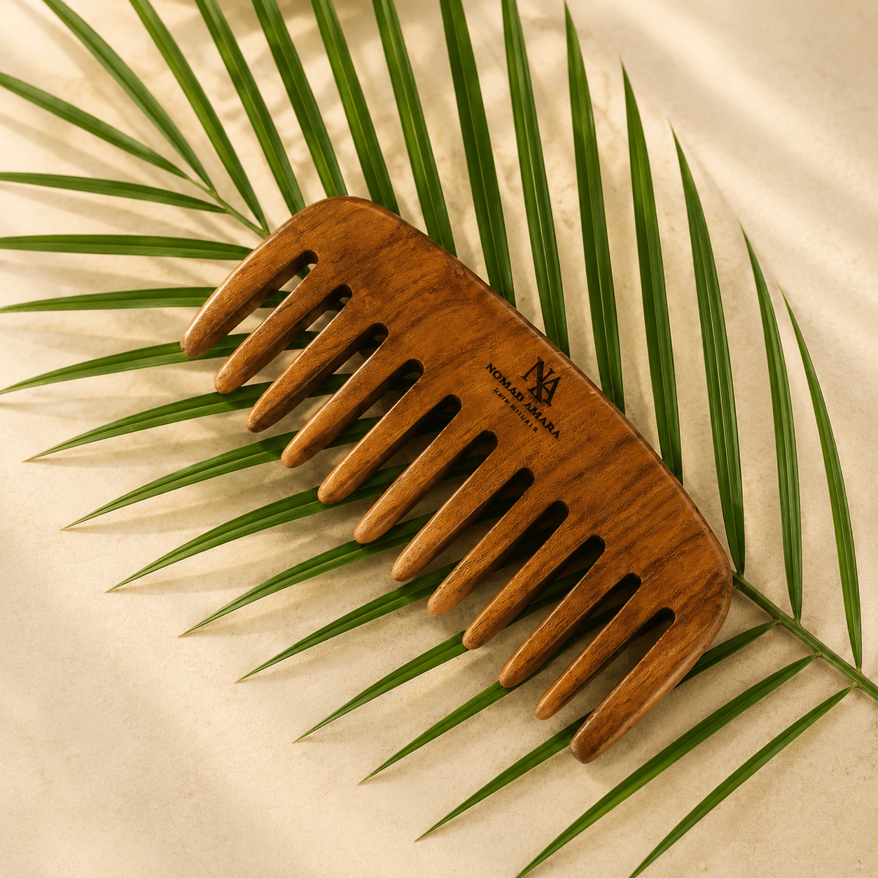 The Voyage Pocket Teak Wood Comb | Timeless Hair Rituals | Nomad Amara
