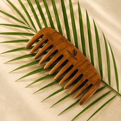 The Voyage Pocket Teak Wood Comb | Timeless Hair Rituals | Nomad Amara